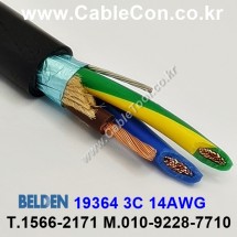 벨덴케이블 19364 BELDEN 파워 (Black 1m)