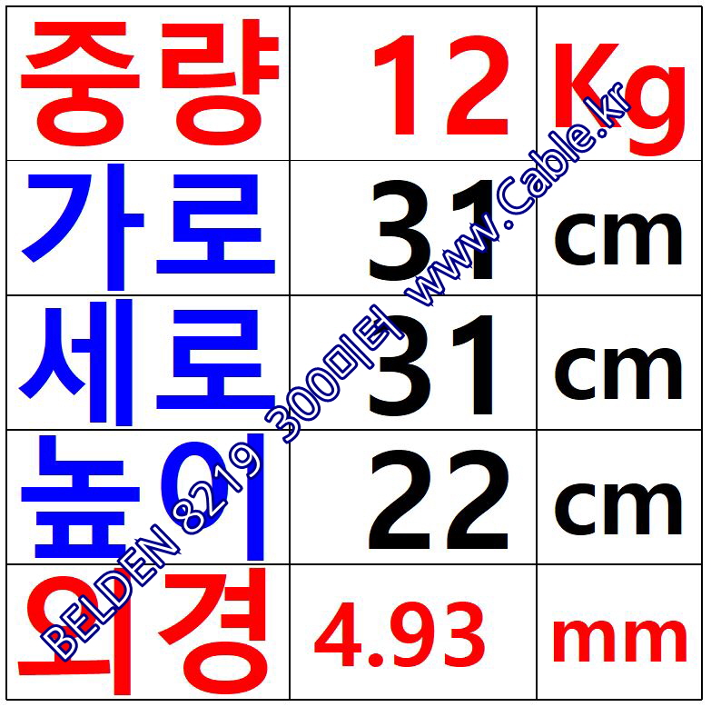 벨덴케이블 8219 BELDEN (300m)