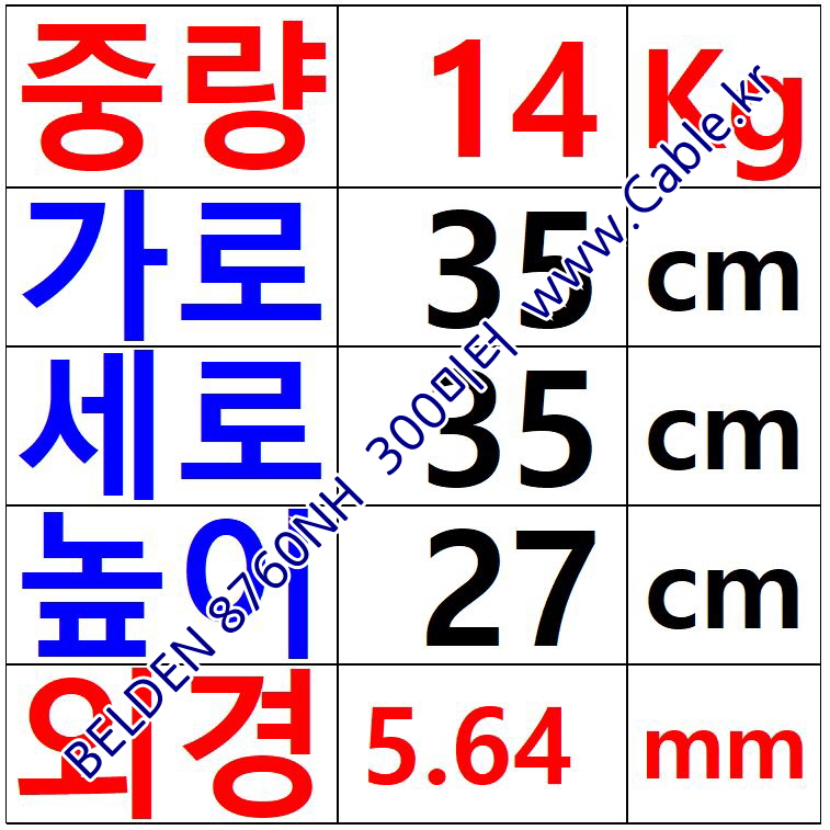 벨덴케이블 8760NH BELDEN 라인 라벨 (Chrome 300m)