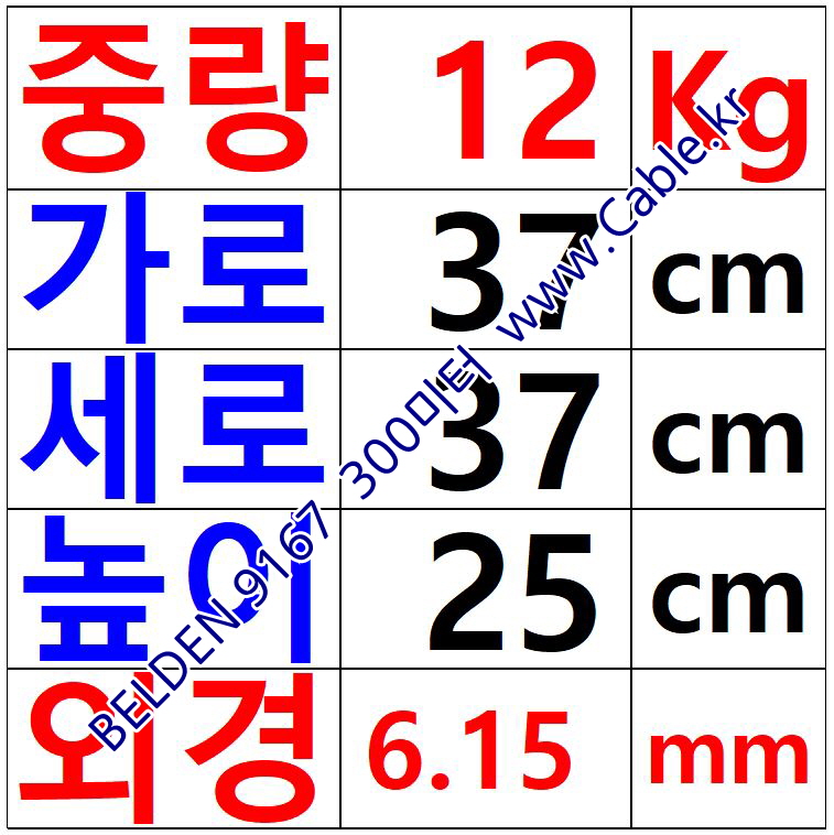 벨덴케이블 9167 BELDEN (Orange 300m)
