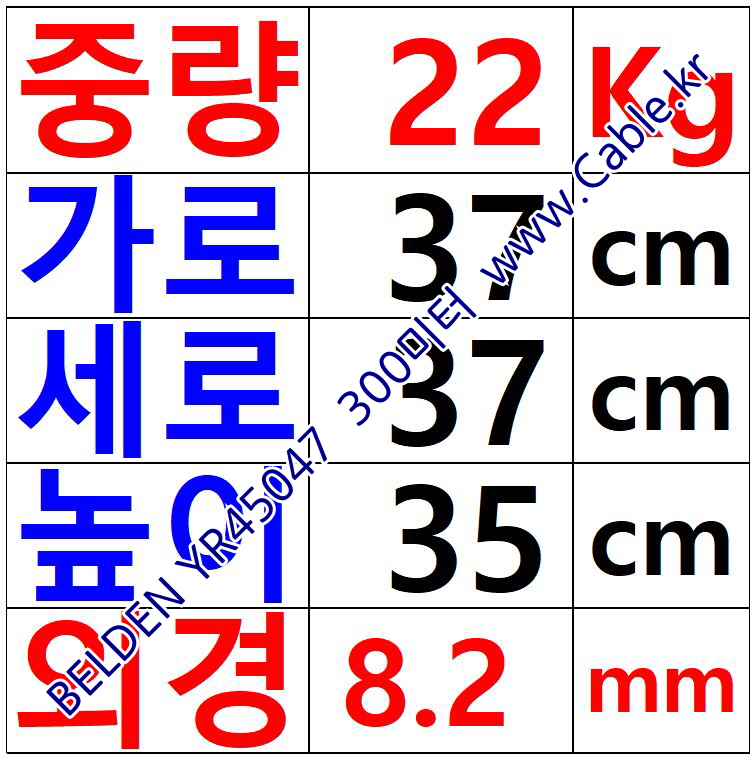 벨덴케이블 YR45047 BELDEN (Violet 300m)